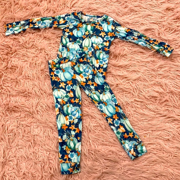 Birdie Bean 2T Pumpkin Pajamas - Picture 1 of 3